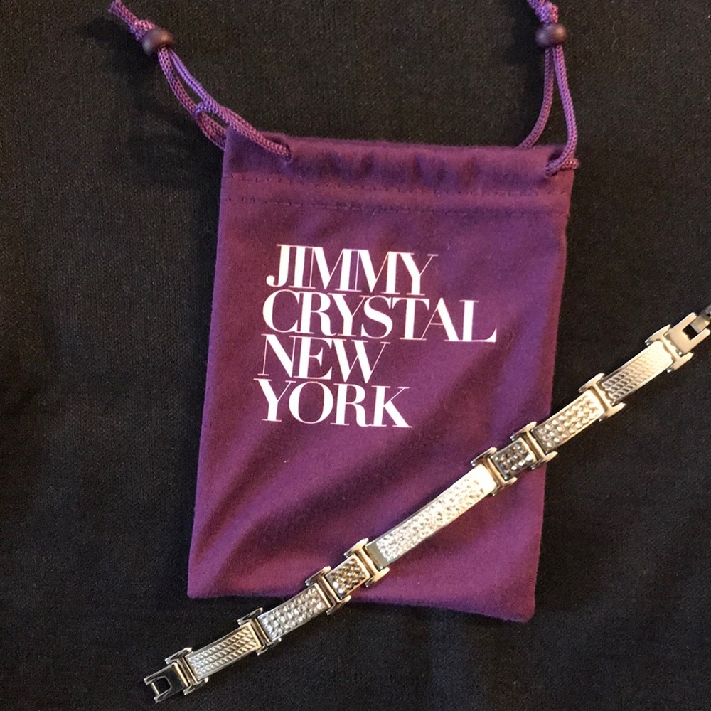 JIMMY CRYSTAL NEW YORK Bracelet EUC!   7 1/2”